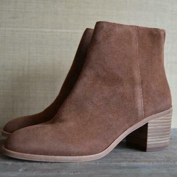 ! Madewell $228 The Pauline Boot in Suede G8360 - Picture 1 of 3